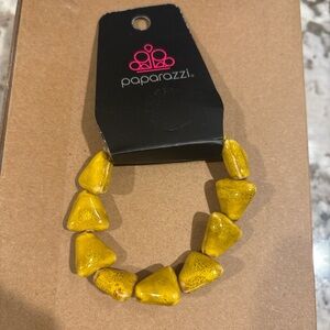 Paparazzi Mustard Yellow Triangle Bead Bracelet